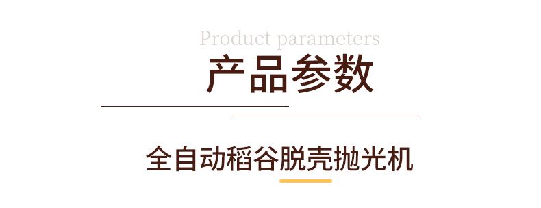 全自動稻谷脫殼拋光加工成套設備